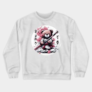 teddy bear katana kimono Crewneck Sweatshirt